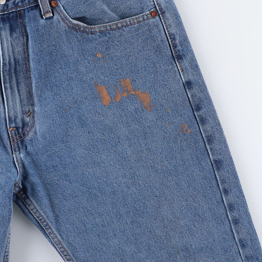 Levi's 505 tapered denim pants for men, equivalent to w35 cotton blue type Vintage Second Hand