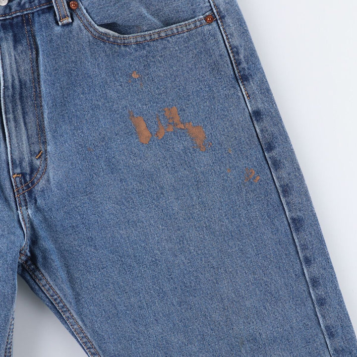 Levi's 505 tapered denim pants for men, equivalent to w35 cotton blue type Vintage Second Hand