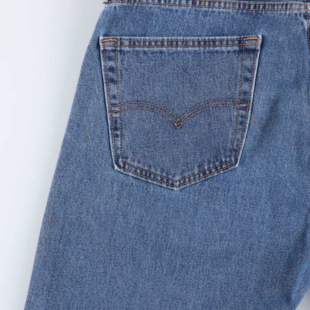 Levi's 505 tapered denim pants for men, equivalent to w35 cotton blue type Vintage Second Hand