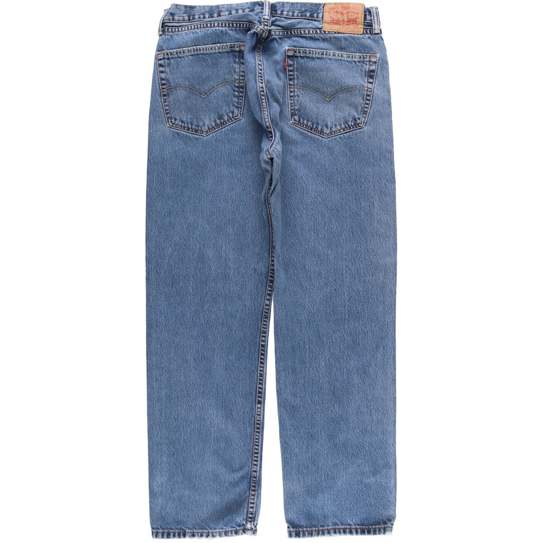 Levi's 505 tapered denim pants for men, size w36 unclear blue type Vintage Second Hand