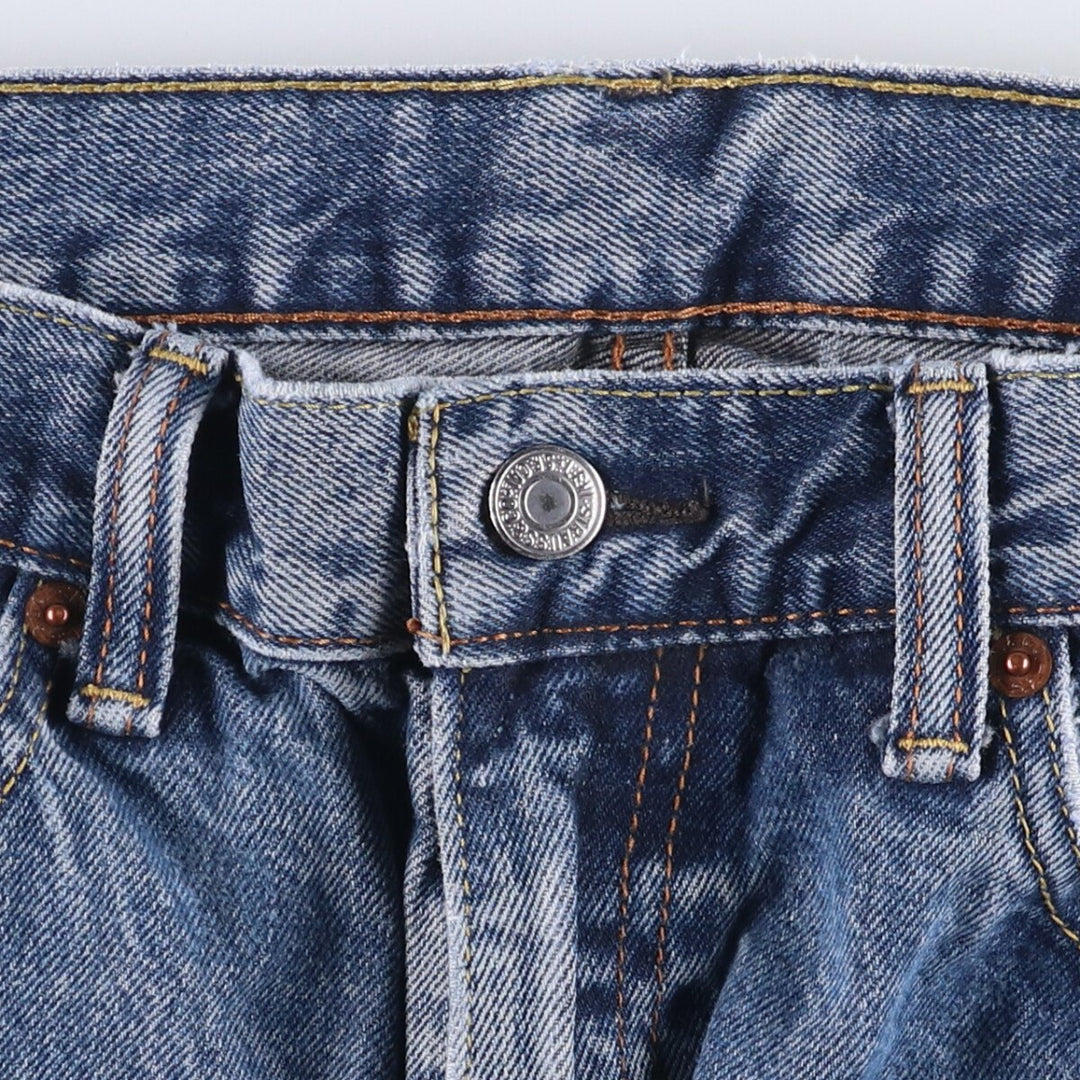 Levi's 505 tapered denim pants for men, size w36 unclear blue type Vintage Second Hand