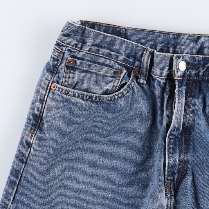 Levi's 505 tapered denim pants for men, size w36 unclear blue type Vintage Second Hand