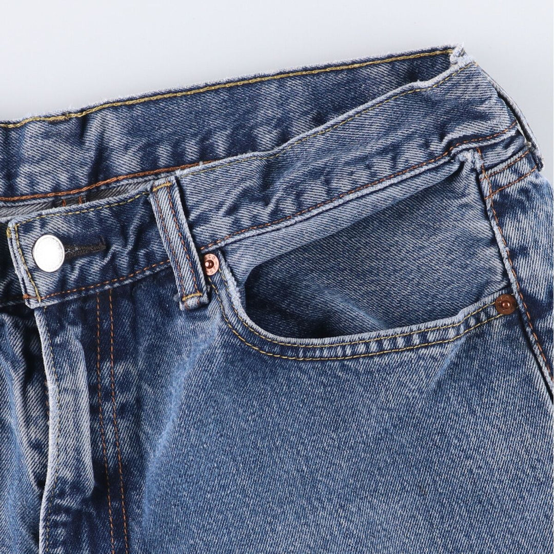 Levi's 505 tapered denim pants for men, size w36 unclear blue type Vintage Second Hand