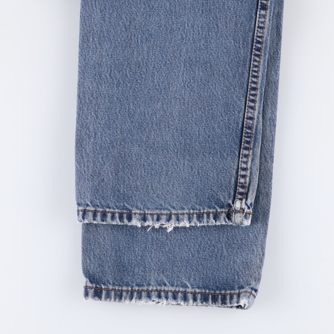 Levi's 505 tapered denim pants for men, size w36 unclear blue type Vintage Second Hand