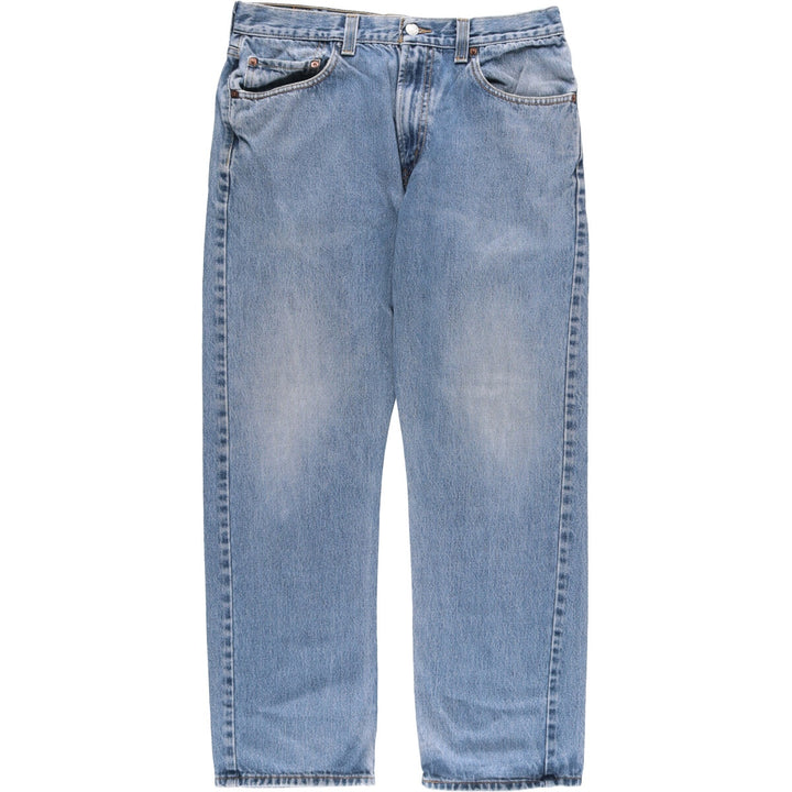 Levi's 505 REGULAR FIT tapered denim pants for men, size w34 cotton blue type Vintage Second Hand
