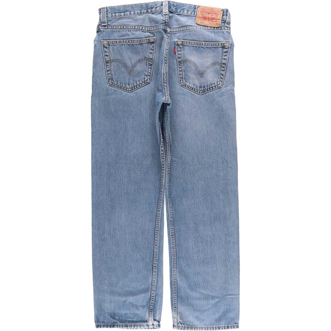 Levi's 505 REGULAR FIT tapered denim pants for men, size w34 cotton blue type Vintage Second Hand