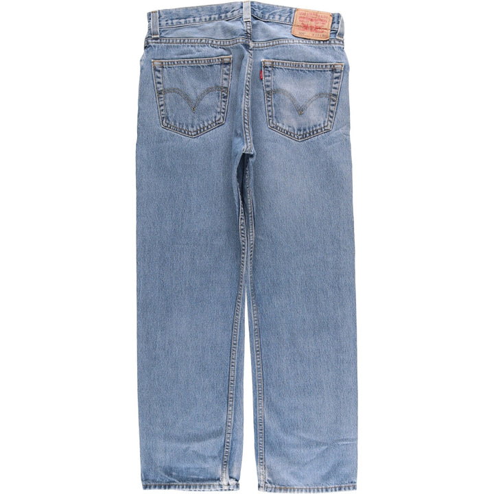 Levi's 505 REGULAR FIT tapered denim pants for men, size w34 cotton blue type Vintage Second Hand
