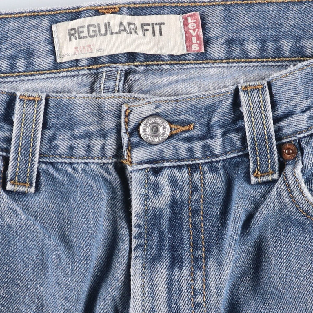 Levi's 505 REGULAR FIT tapered denim pants for men, size w34 cotton blue type Vintage Second Hand
