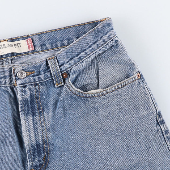 Levi's 505 REGULAR FIT tapered denim pants for men, size w34 cotton blue type Vintage Second Hand