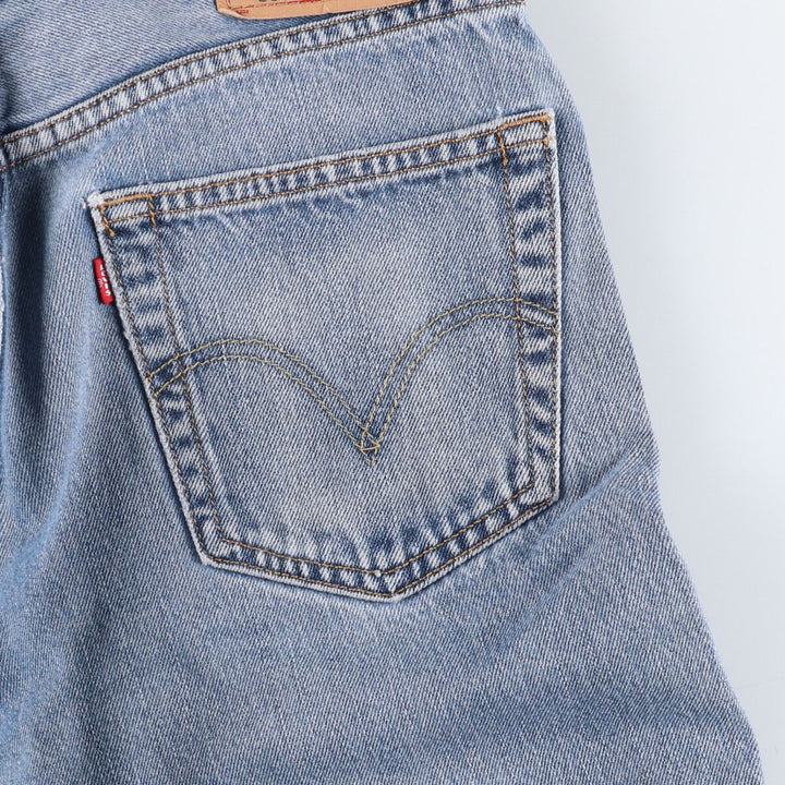 Levi's 505 REGULAR FIT tapered denim pants for men, size w34 cotton blue type Vintage Second Hand