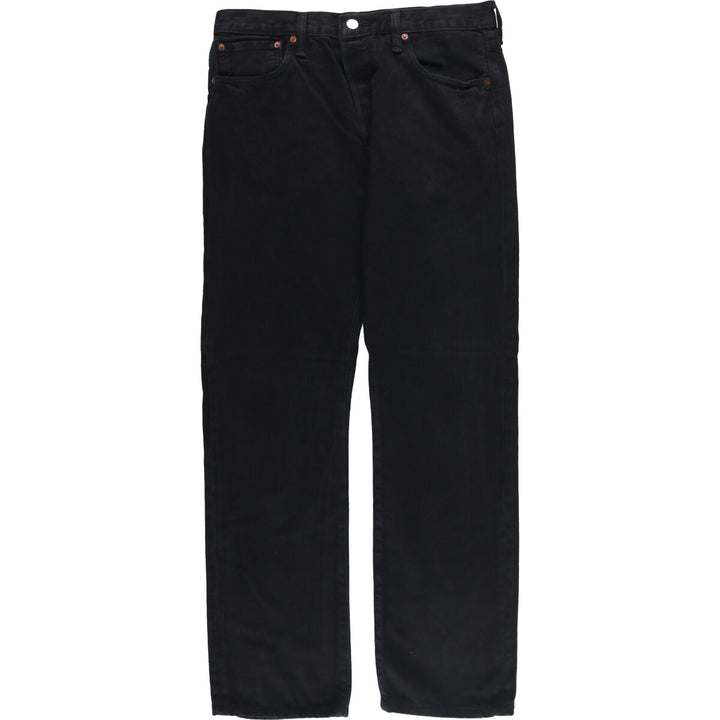 Levi's 501 Levi's Premium Black Denim Straight Leg Denim Pants, Men's Size W33 cotton black type Vintage Second Hand