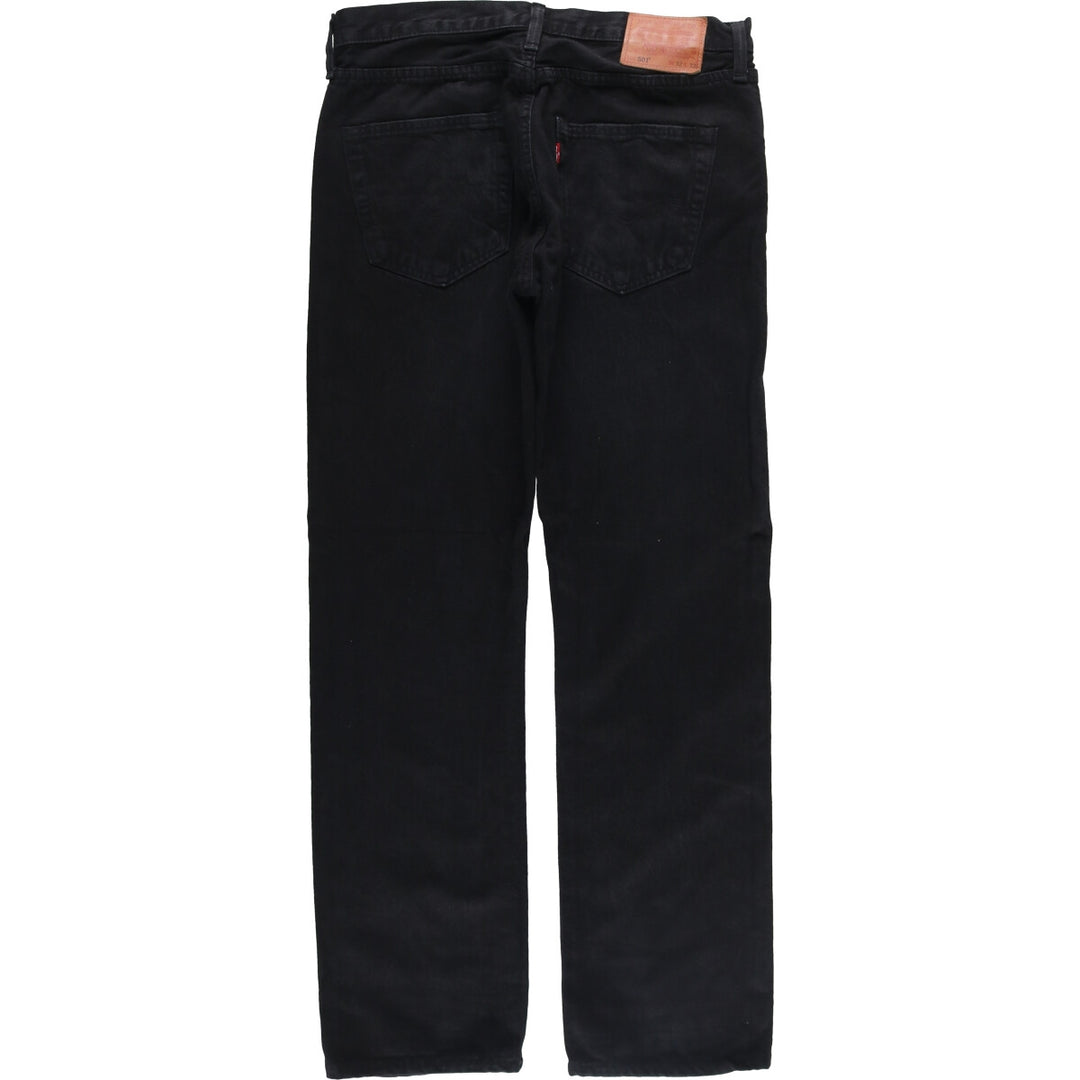 Levi's 501 Levi's Premium Black Denim Straight Leg Denim Pants, Men's Size W33 cotton black type Vintage Second Hand