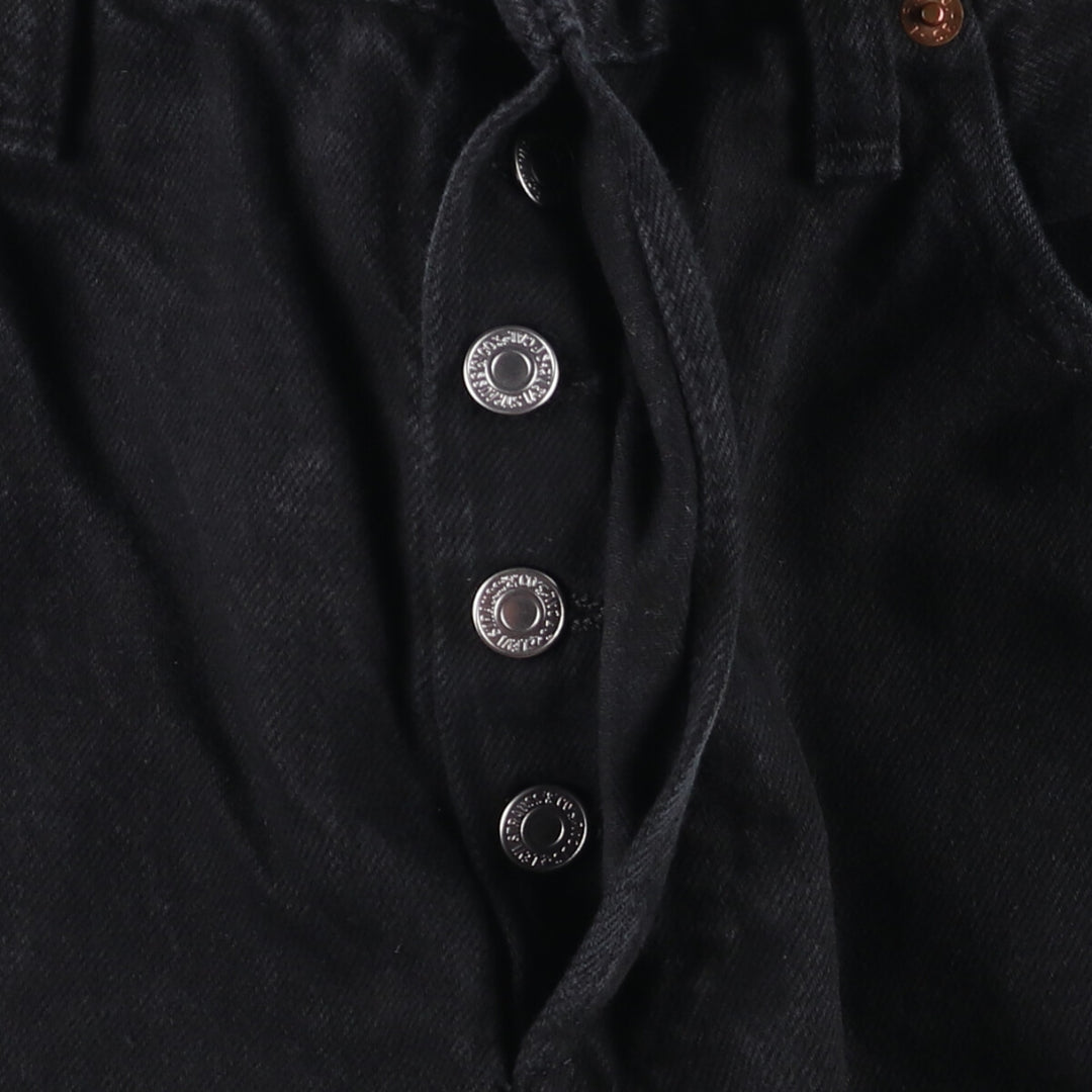 Levi's 501 Levi's Premium Black Denim Straight Leg Denim Pants, Men's Size W33 cotton black type Vintage Second Hand