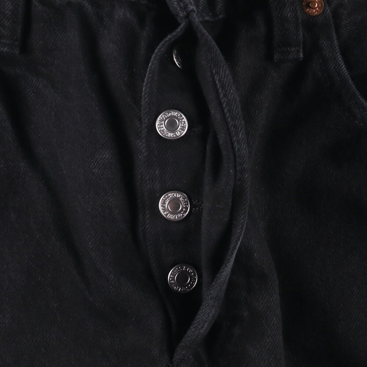 Levi's 501 Levi's Premium Black Denim Straight Leg Denim Pants, Men's Size W33 cotton black type Vintage Second Hand