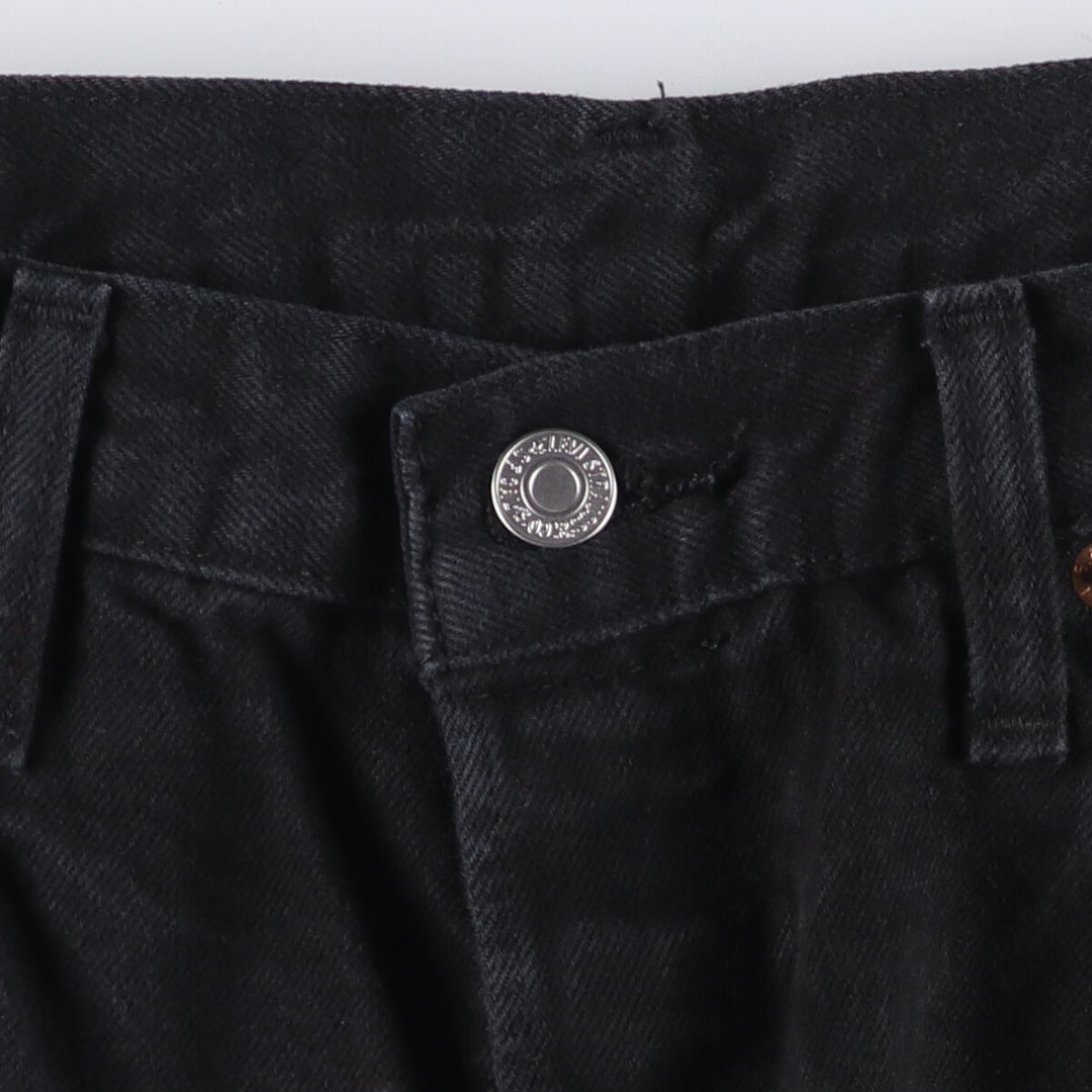 Levi's 501 Levi's Premium Black Denim Straight Leg Denim Pants, Men's Size W33 cotton black type Vintage Second Hand