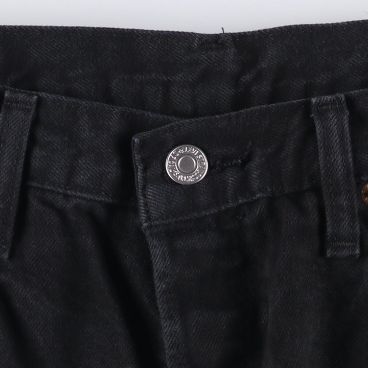 Levi's 501 Levi's Premium Black Denim Straight Leg Denim Pants, Men's Size W33 cotton black type Vintage Second Hand