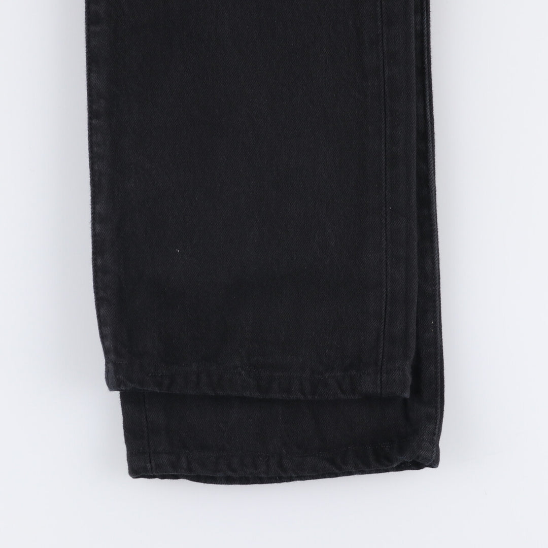 Levi's 501 Levi's Premium Black Denim Straight Leg Denim Pants, Men's Size W33 cotton black type Vintage Second Hand