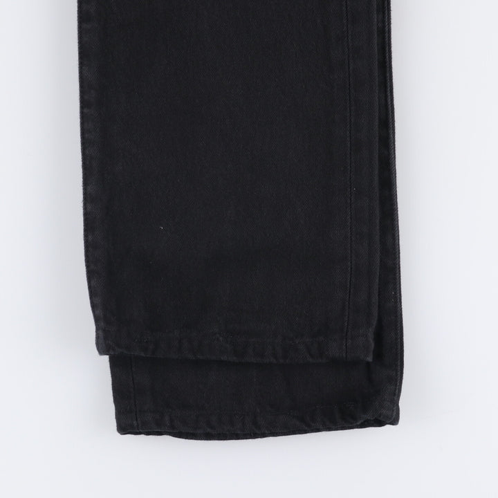 Levi's 501 Levi's Premium Black Denim Straight Leg Denim Pants, Men's Size W33 cotton black type Vintage Second Hand