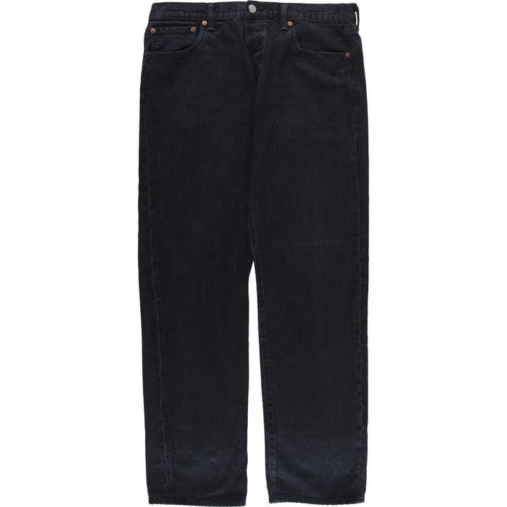 Levi's 501 Black Denim Straight Denim Pants for Men, W35 cotton black type Vintage Second Hand