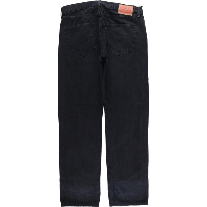 Levi's 501 Black Denim Straight Denim Pants for Men, W35 cotton black type Vintage Second Hand