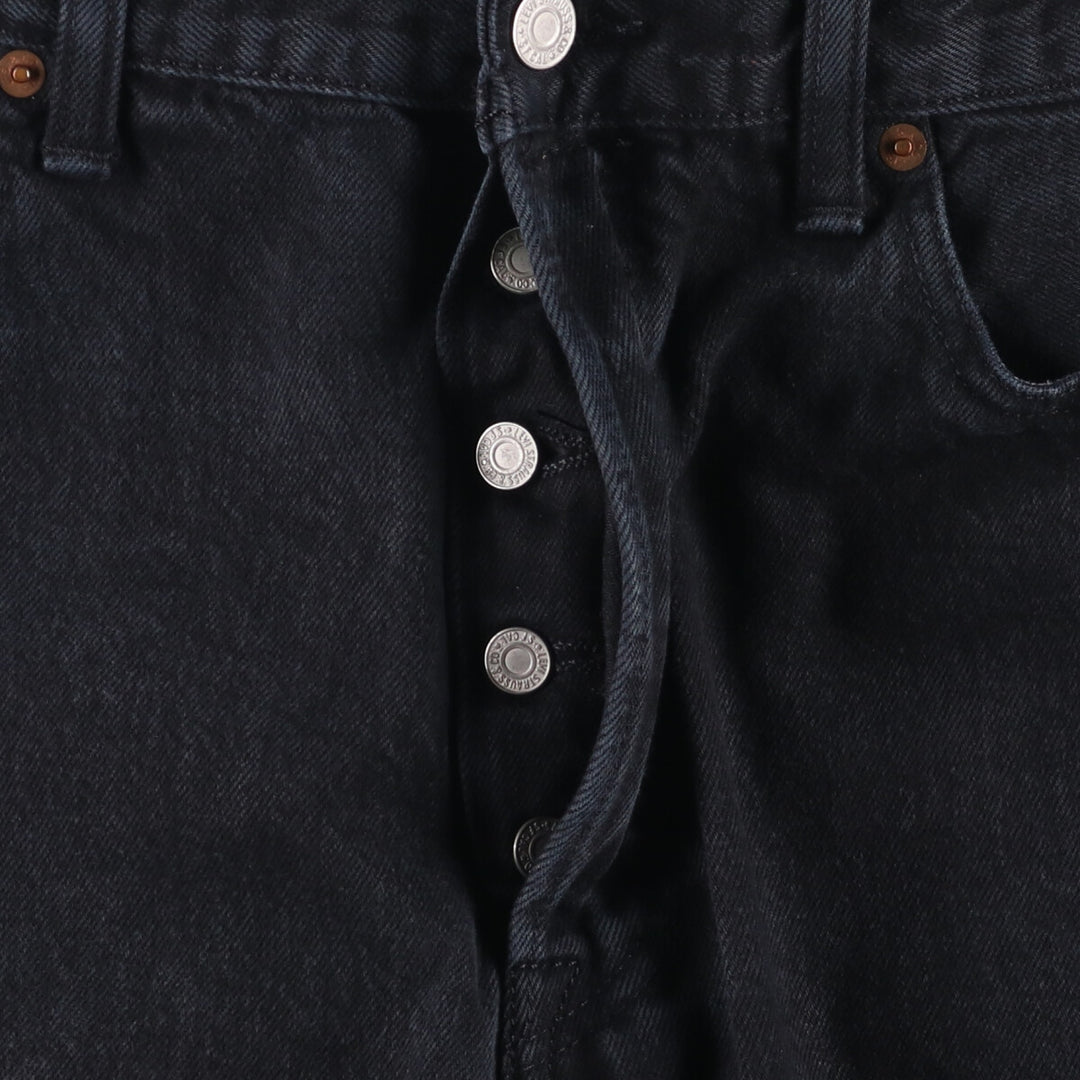 Levi's 501 Black Denim Straight Denim Pants for Men, W35 cotton black type Vintage Second Hand