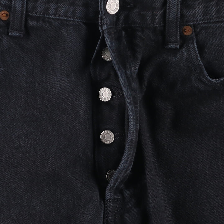 Levi's 501 Black Denim Straight Denim Pants for Men, W35 cotton black type Vintage Second Hand