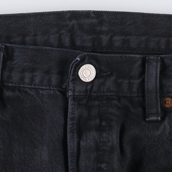 Levi's 501 Black Denim Straight Denim Pants for Men, W35 cotton black type Vintage Second Hand