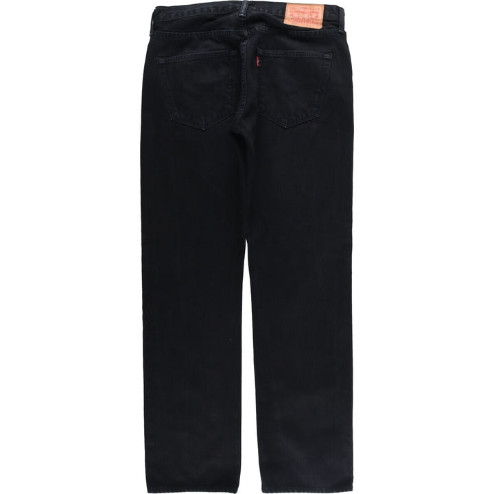 Levi's 501 Black Denim Straight Leg Denim Pants, Size W32, L32 cotton black type Vintage Second Hand