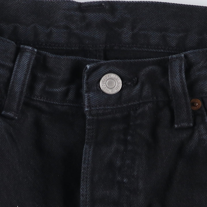 Levi's 501 Black Denim Straight Leg Denim Pants, Size W32, L32 cotton black type Vintage Second Hand