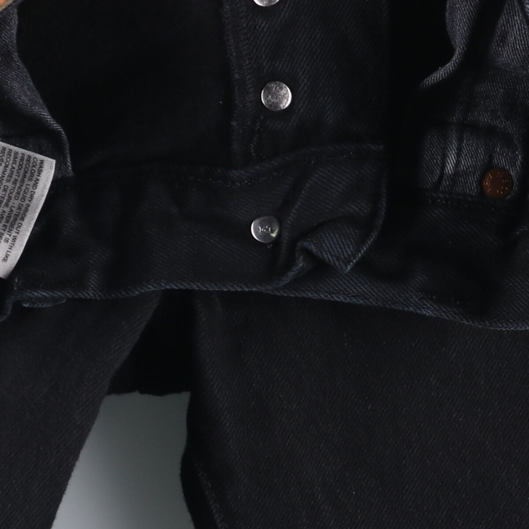 Levi's 501 Black Denim Straight Leg Denim Pants, Size W32, L32 cotton black type Vintage Second Hand