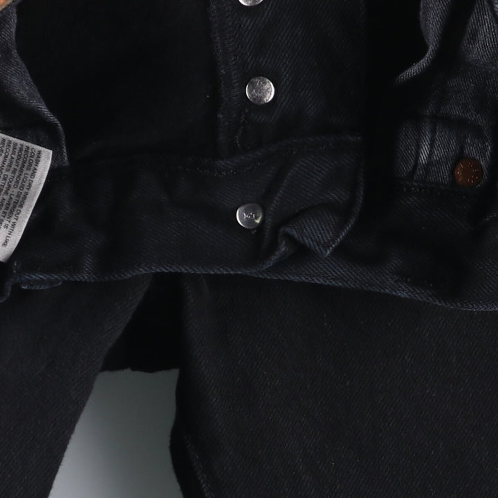 Levi's 501 Black Denim Straight Leg Denim Pants, Size W32, L32 cotton black type Vintage Second Hand