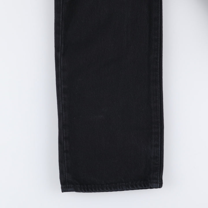Levi's 501 Black Denim Straight Leg Denim Pants, Size W32, L32 cotton black type Vintage Second Hand