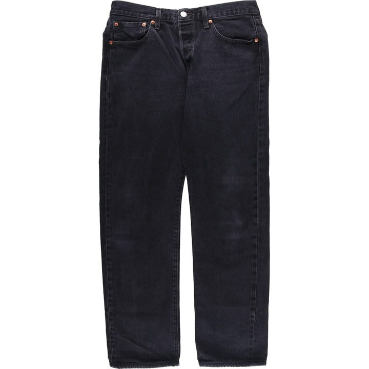 Levi's 501 Black Denim Straight Denim Pants for Men, W32 equivalent cotton black type Vintage Second Hand