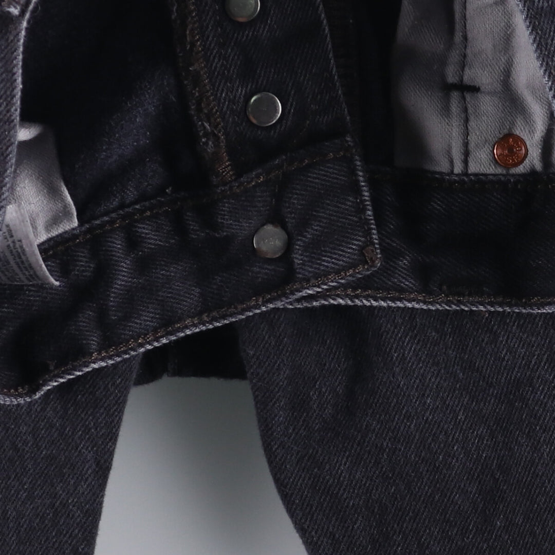 Levi's 501 Black Denim Straight Denim Pants for Men, W32 equivalent cotton black type Vintage Second Hand