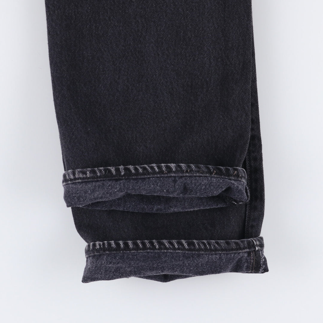 Levi's 501 Black Denim Straight Denim Pants for Men, W32 equivalent cotton black type Vintage Second Hand