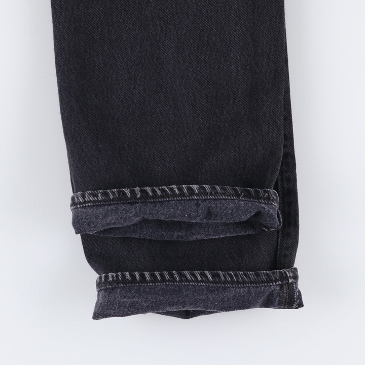Levi's 501 Black Denim Straight Denim Pants for Men, W32 equivalent cotton black type Vintage Second Hand