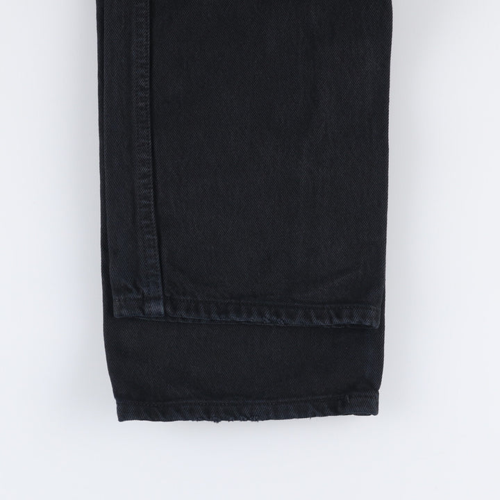 Levi's 501 Euro Model Black Denim Straight Leg Denim Pants, Men's Size W30 cotton black type Vintage Second Hand