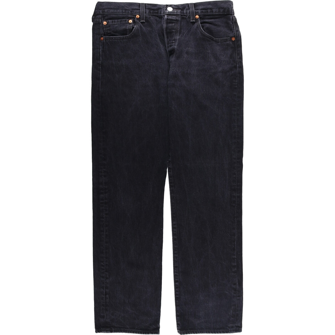 Levi's 501 Black Denim Straight Denim Pants for Men, W35 cotton black type Vintage Second Hand