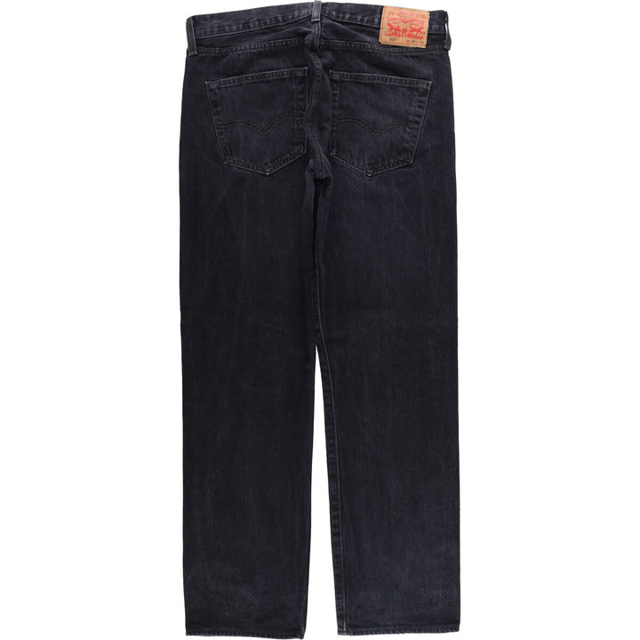 Levi's 501 Black Denim Straight Denim Pants for Men, W35 cotton black type Vintage Second Hand