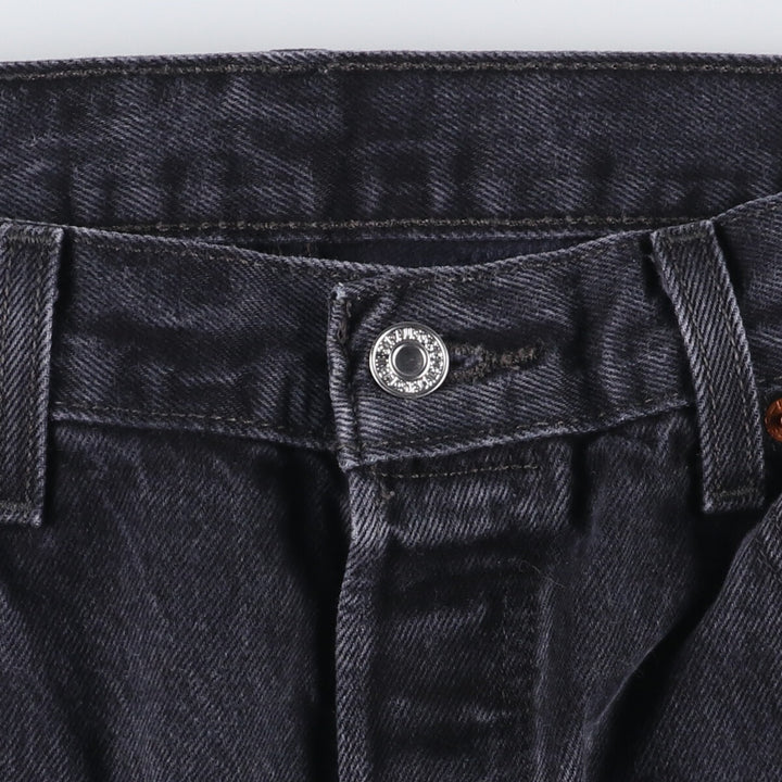 Levi's 501 Black Denim Straight Denim Pants for Men, W35 cotton black type Vintage Second Hand