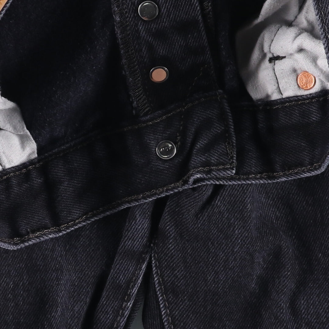 Levi's 501 Black Denim Straight Denim Pants for Men, W35 cotton black type Vintage Second Hand