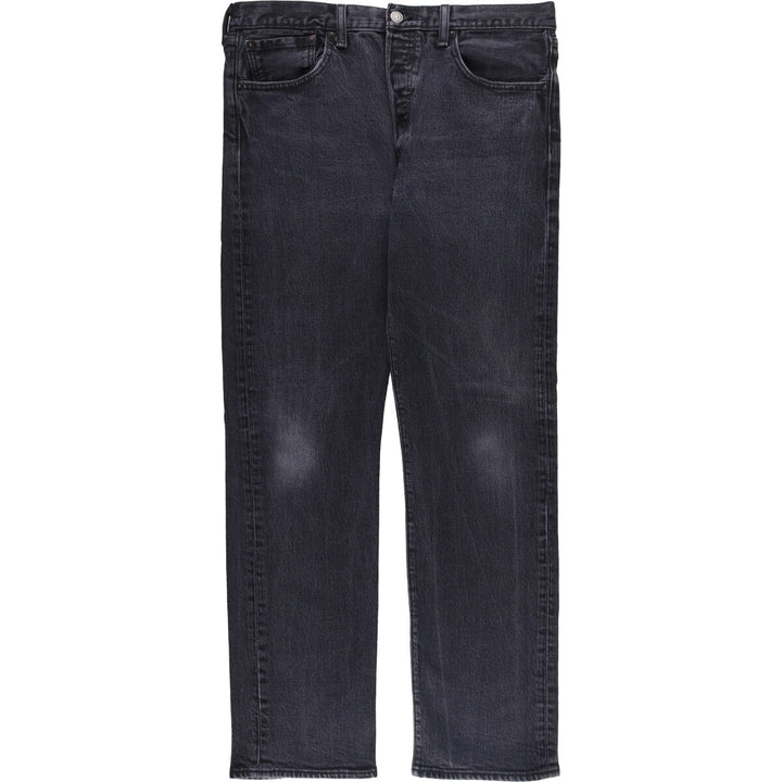 Levi's 501 Black Denim Straight Denim Pants for Men, W35 cotton black type Vintage Second Hand