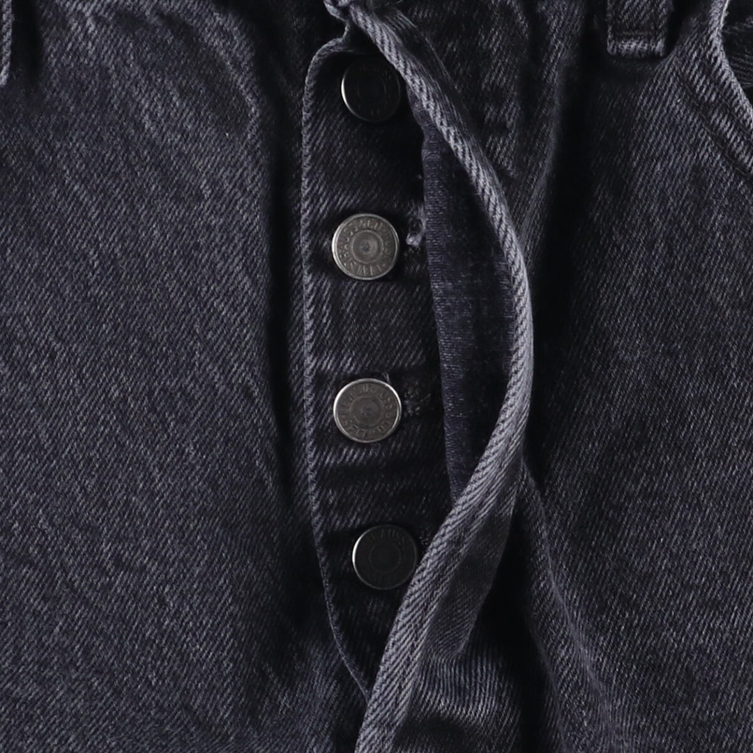 Levi's 501 Black Denim Straight Denim Pants for Men, W35 cotton black type Vintage Second Hand