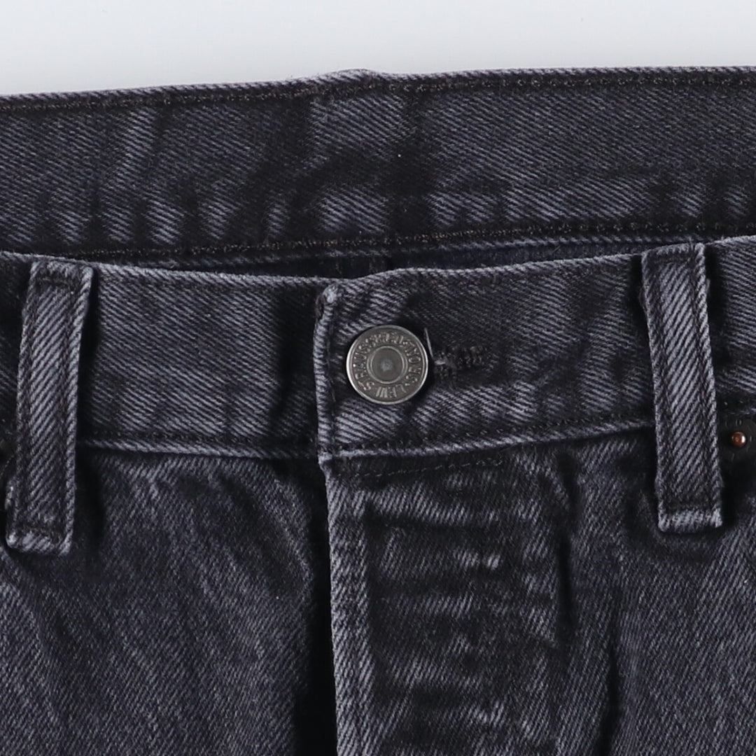 Levi's 501 Black Denim Straight Denim Pants for Men, W35 cotton black type Vintage Second Hand
