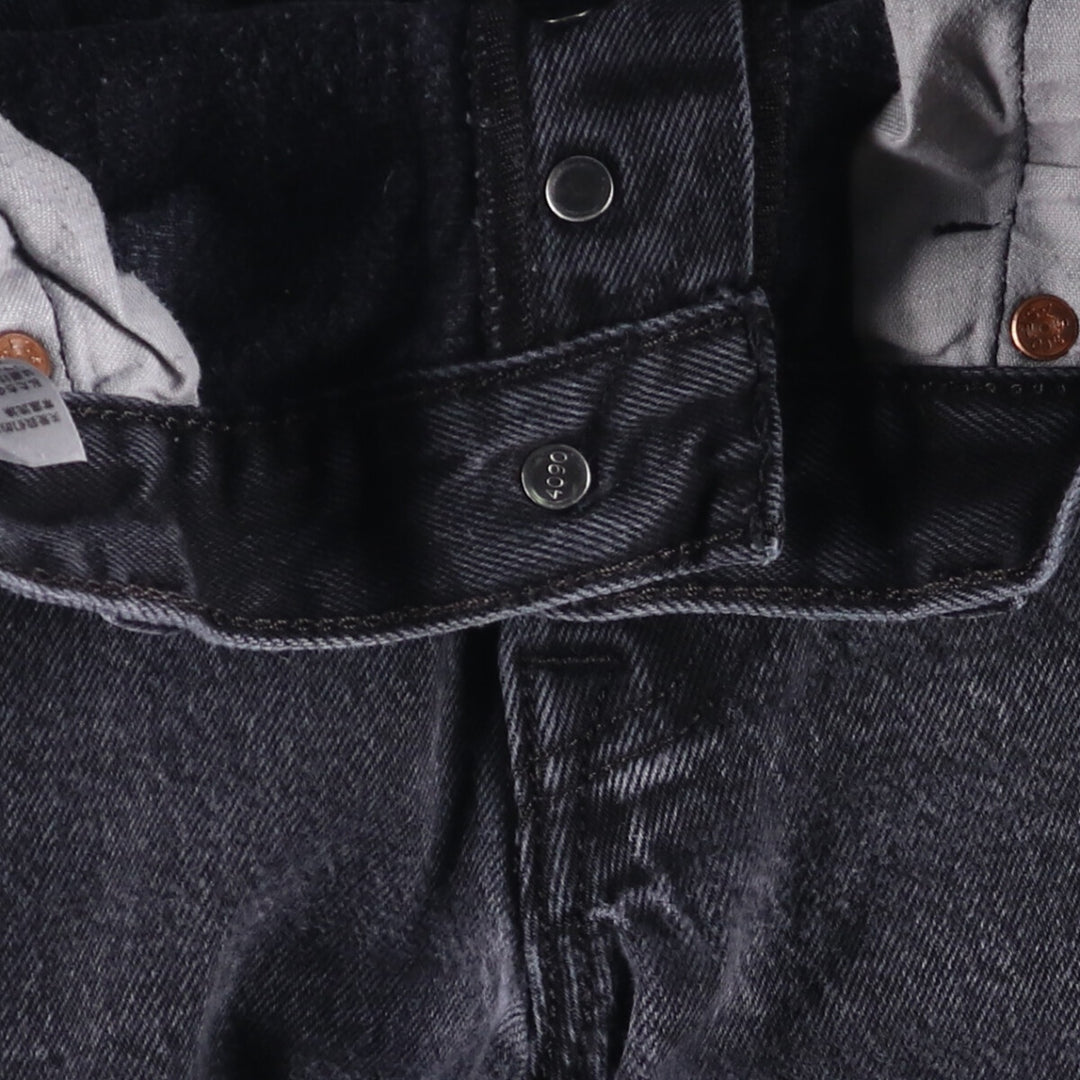 Levi's 501 Black Denim Straight Denim Pants for Men, W35 cotton black type Vintage Second Hand