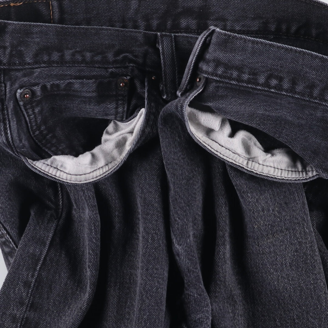 Levi's 501 Black Denim Straight Denim Pants for Men, W35 cotton black type Vintage Second Hand