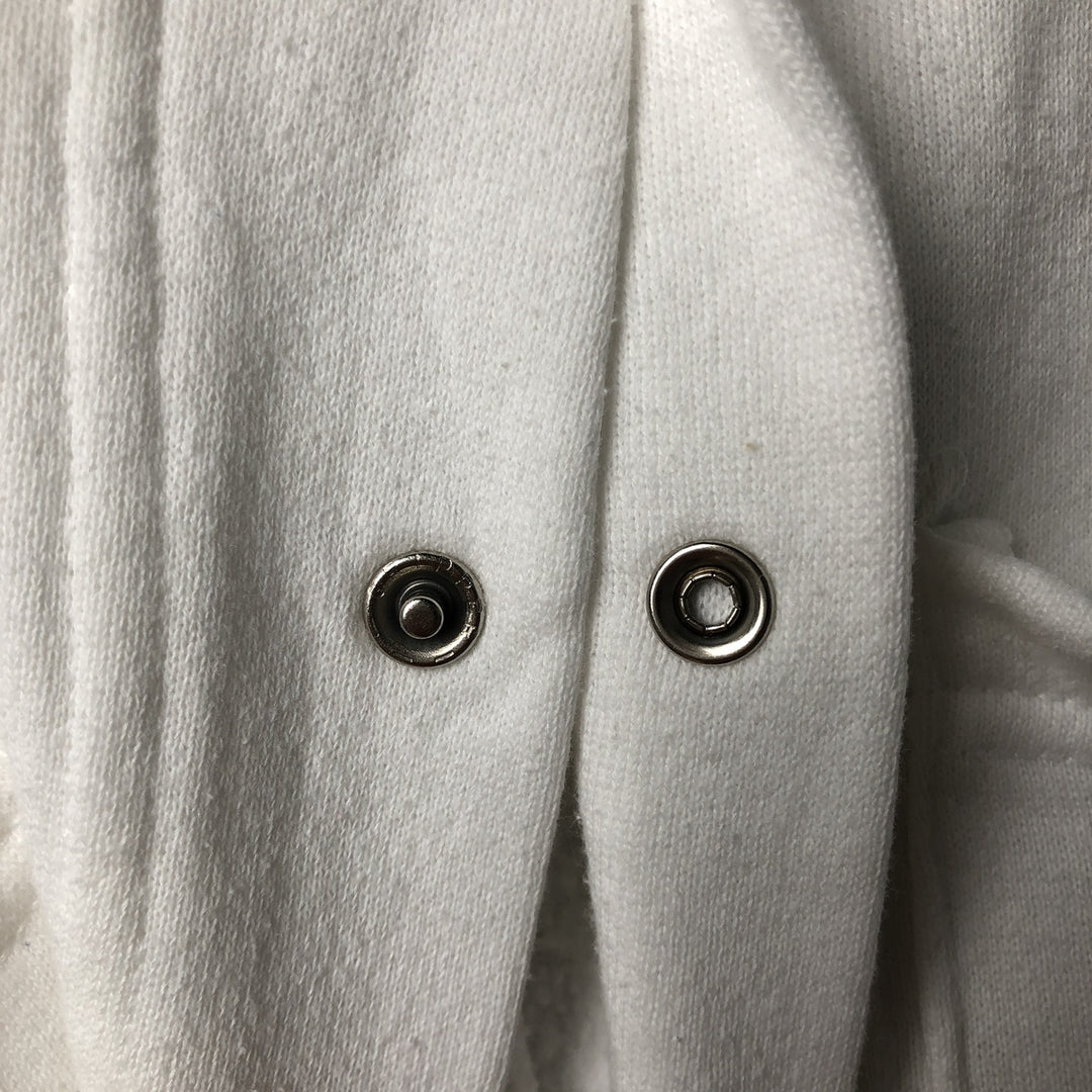 Vintage 1980'S Disney Mickey Mouse snap cardigan, made in the USA, size M, men's cotton white type Vintage Second Hand