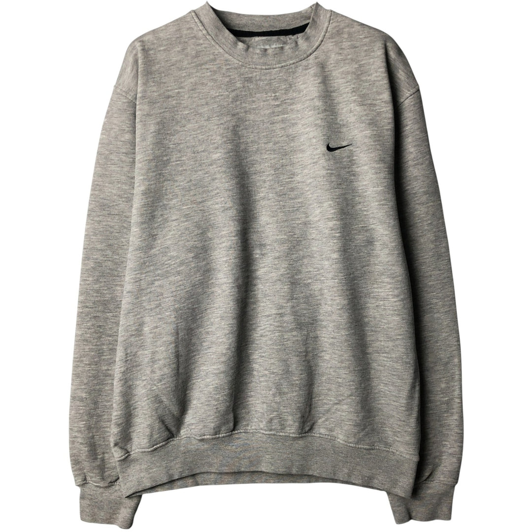 00'S Nike One Point Logo Sweatshirt Trainer Men's M size cotton gray type Vintage Second Hand