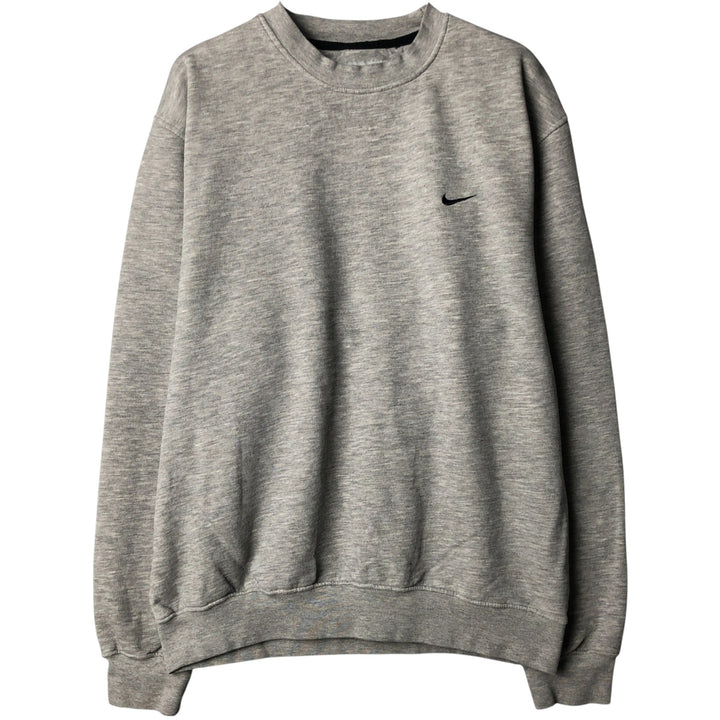 00'S Nike One Point Logo Sweatshirt Trainer Men's M size cotton gray type Vintage Second Hand