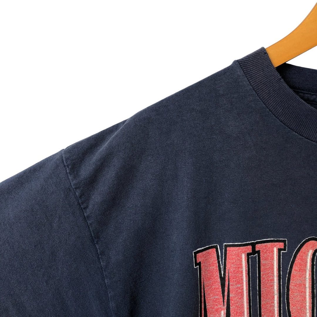 Vintage MICKEY UNLIMTED MICKEY MOUSE Mickey Mouse character print T-shirt, men's size XL unclear navy blue type Vintage Second Hand